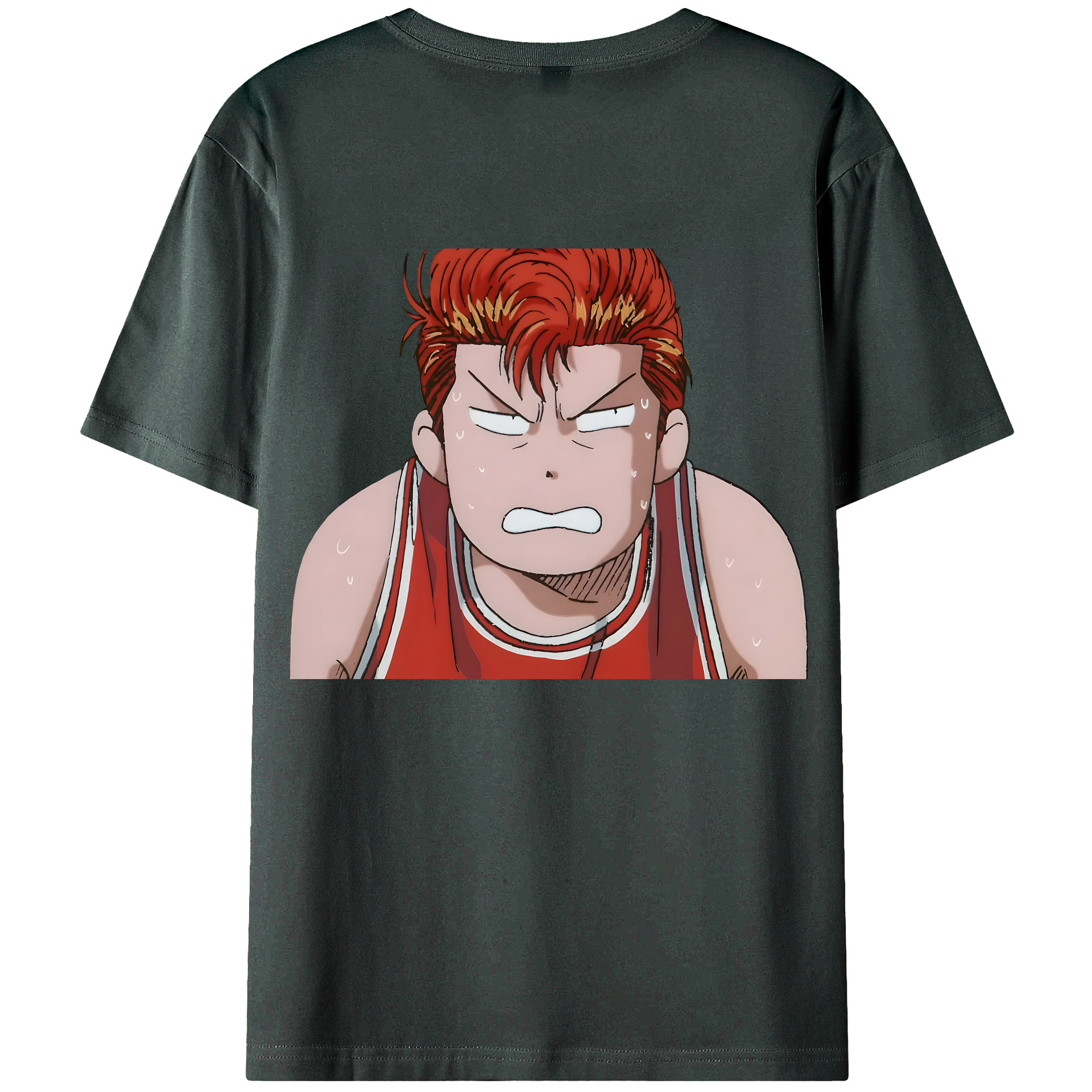 （画像用） SLAM DUNK／スラムダンク 綿100％ メンズ半袖Tシャツ（バックプリント） 通気性